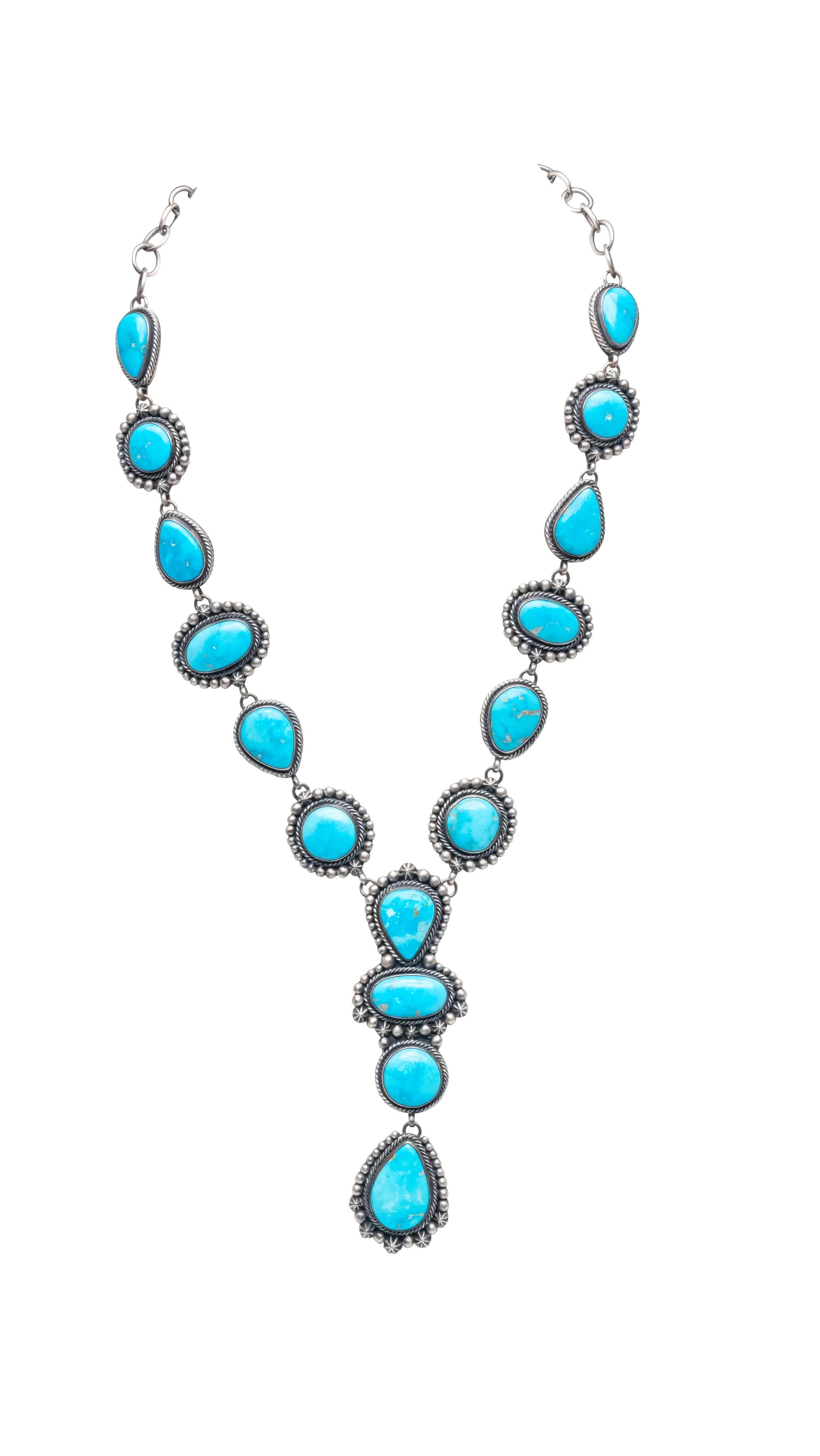 Blue Ridge Turquoise Lariat Necklace & Earring Set | Diane Wiley