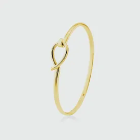 Boltons Gold Vermeil Tear Drop Bangle