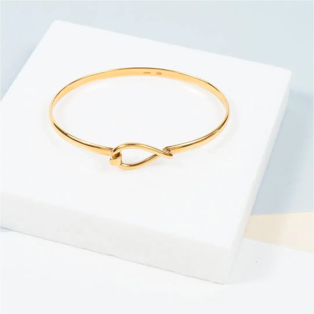 Boltons Gold Vermeil Tear Drop Bangle