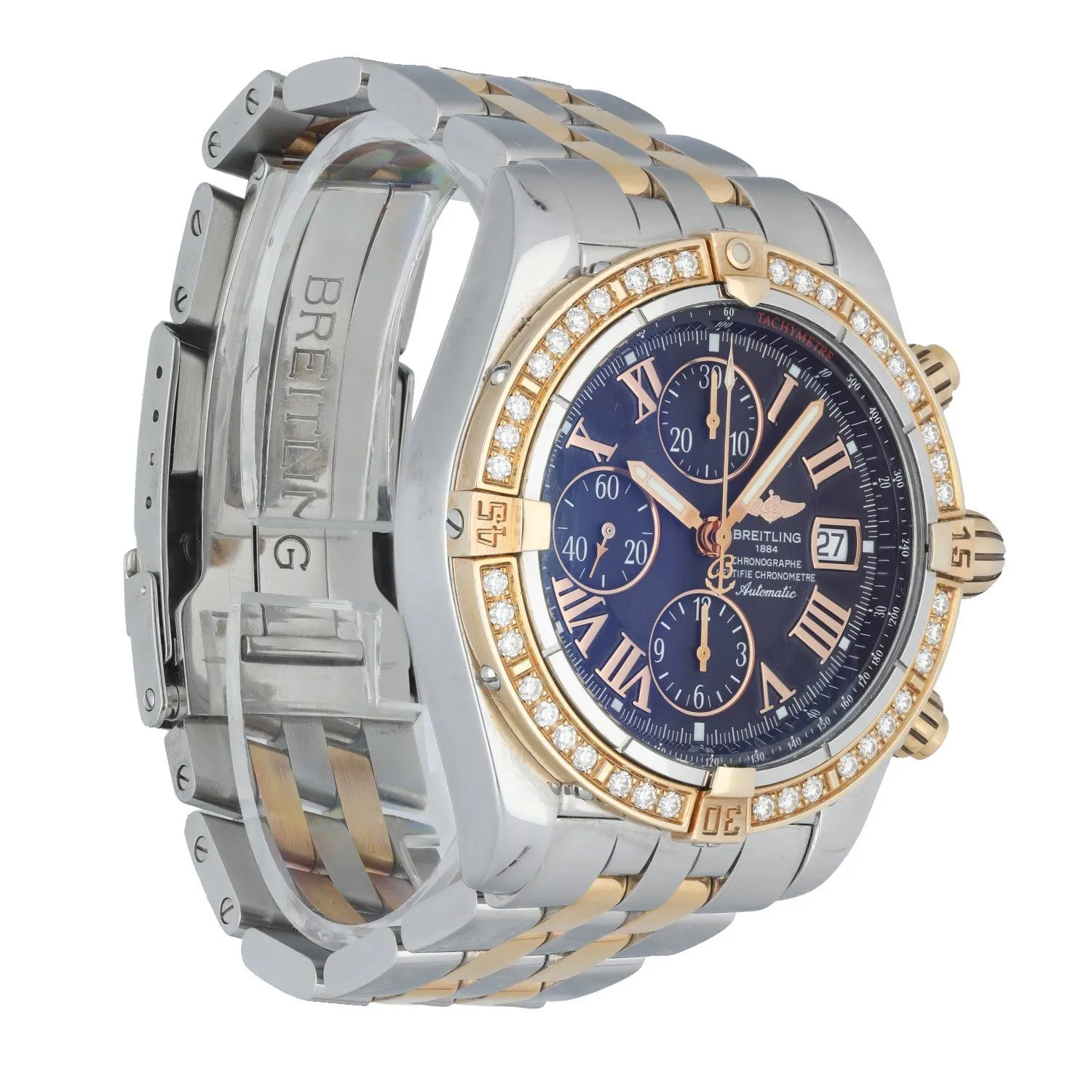 Breitling Chronomat Evolution C13356 Diamond Bezel Men's Watch