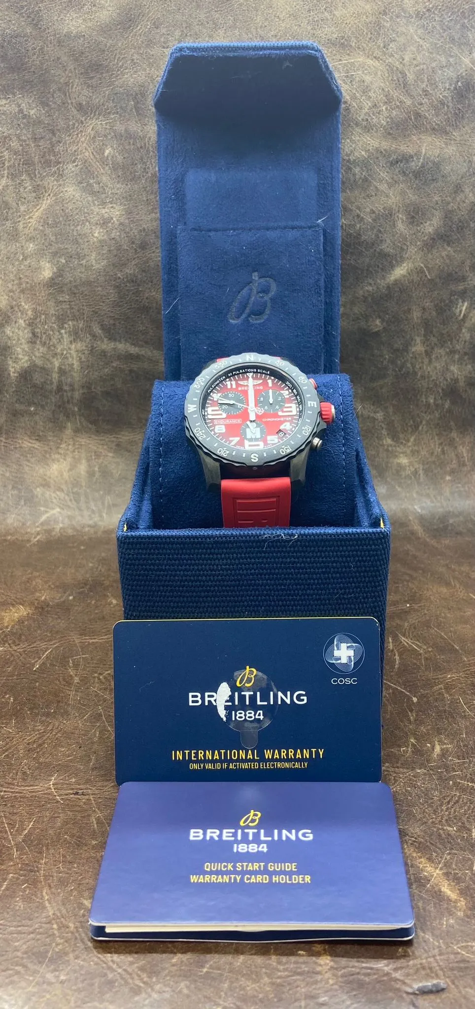 Breitling ENDURANCE PRO IronMan X82310 Red Dial Quartz Men's Watch