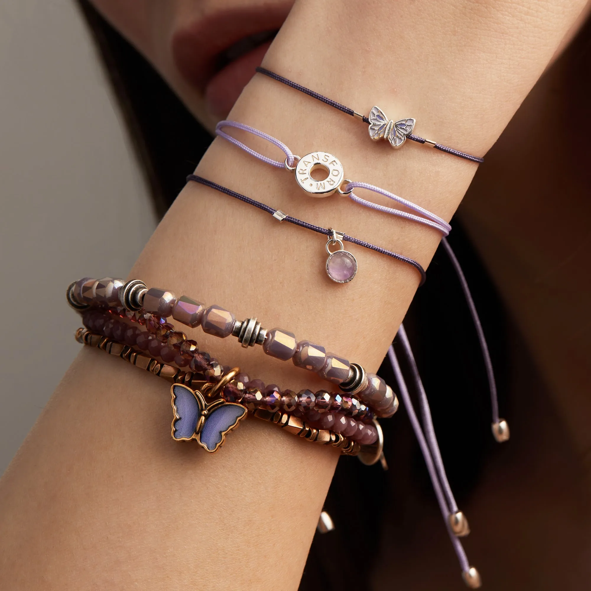 Butterfly Stretch Bracelet Trio