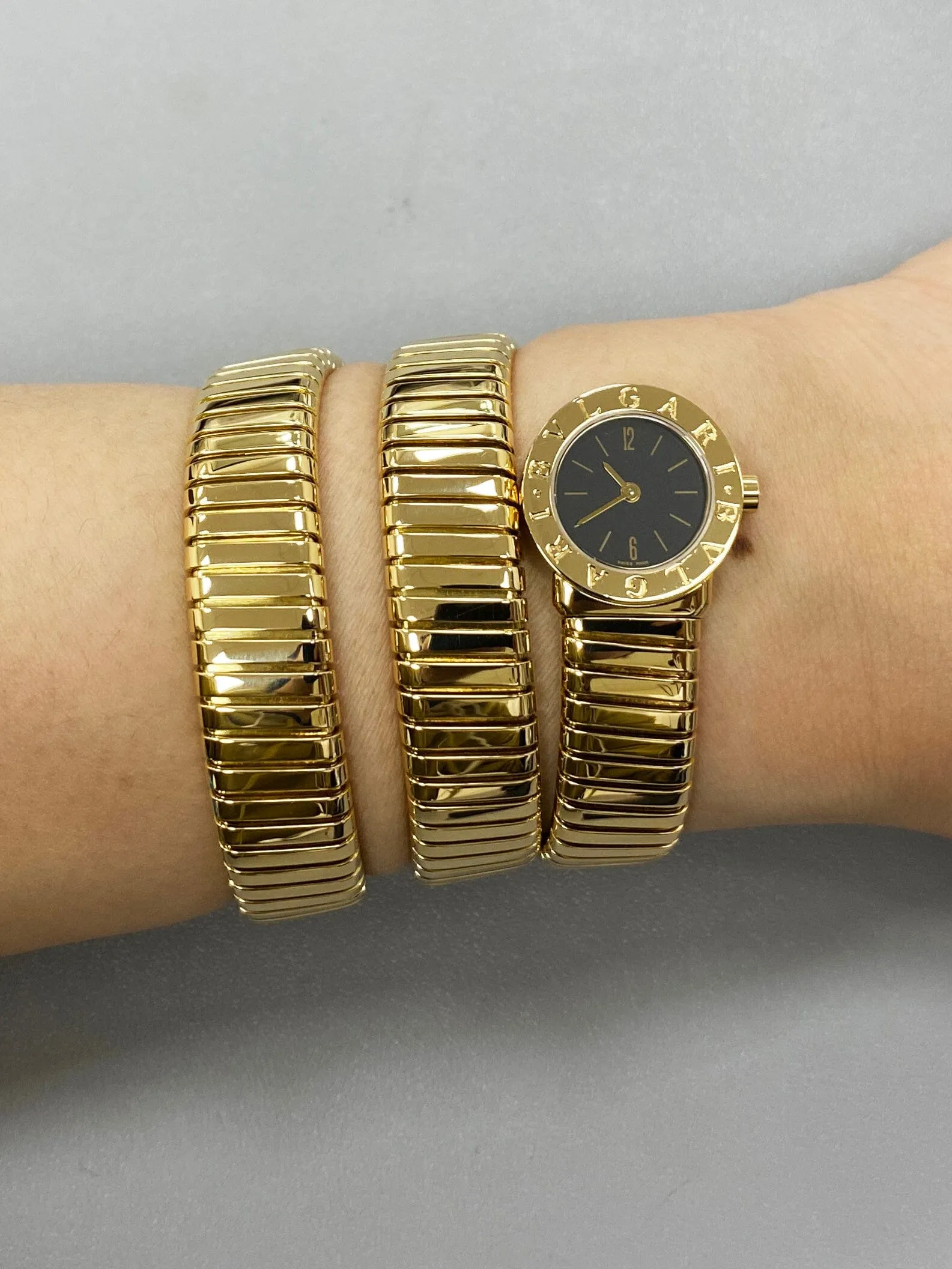 Bvlgari Serpenti Tubogas BB 19 1T 18K Yellow Gold Ladies Watch