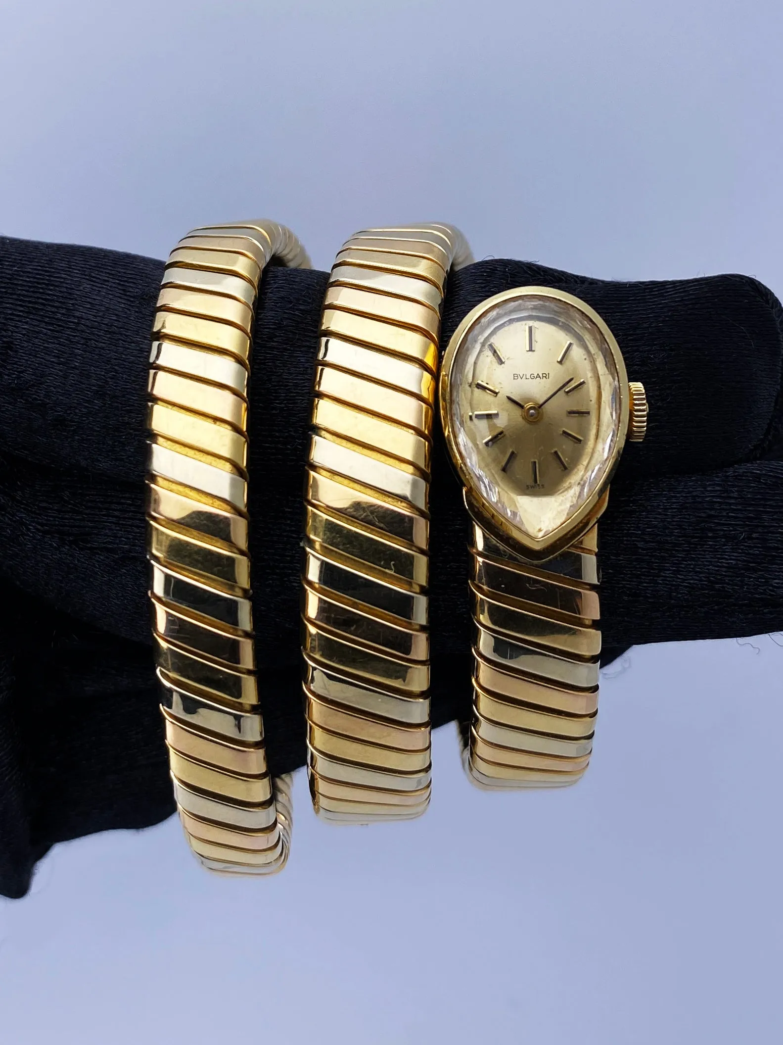 Bvlgari Serpenti Tubogas Tri Color Gold Ladies Watch