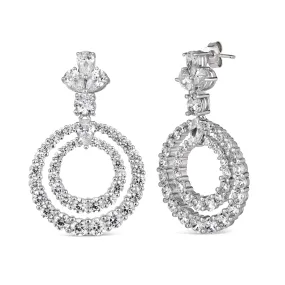 Caliente Double Halo 5.50ctw Earrings