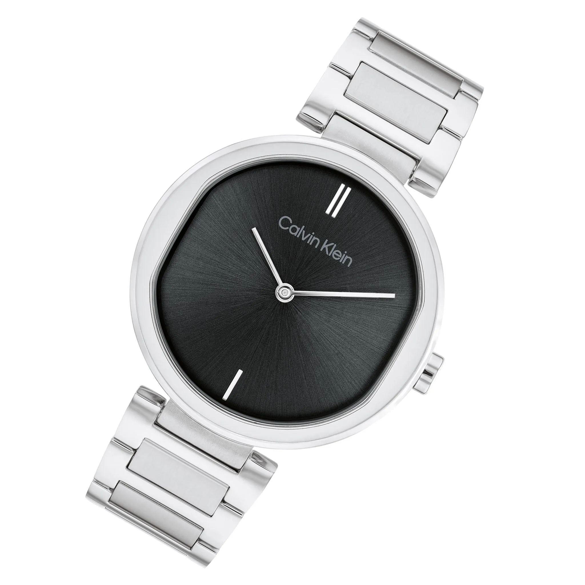 Calvin Klein Stainless Steel Black Dial Slim Women's Watch - 25200249