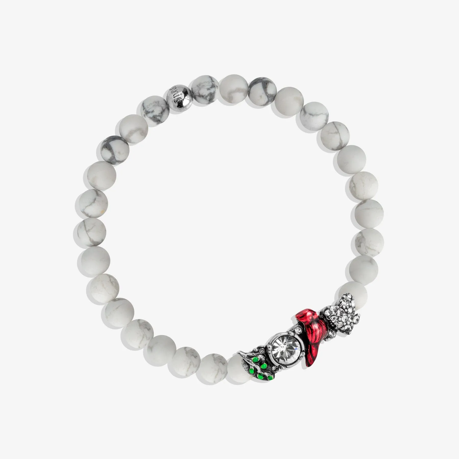 Cardinal Medley Howlite Stretch Bracelet