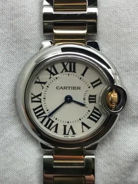 Cartier Ballon Bleu W2BB0010 / 3009  Silver Dial Quartz Women's Watch