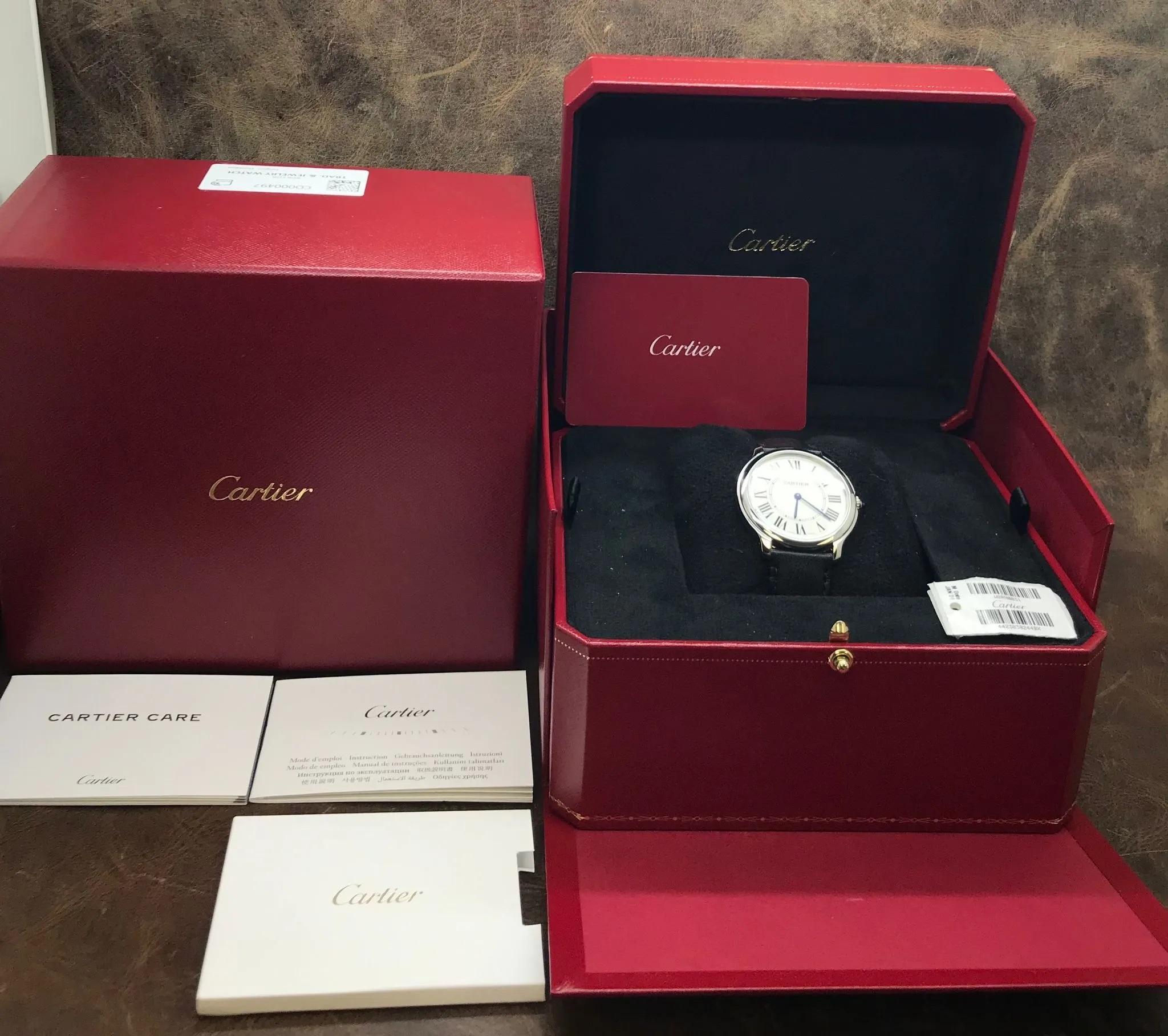 Cartier Ronde Must De Cartier WSRN0031 Silver Dial Quartz Watch