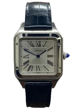 Cartier Santos Dumont WSSA0022 Silver Dial Quartz Men's Watch