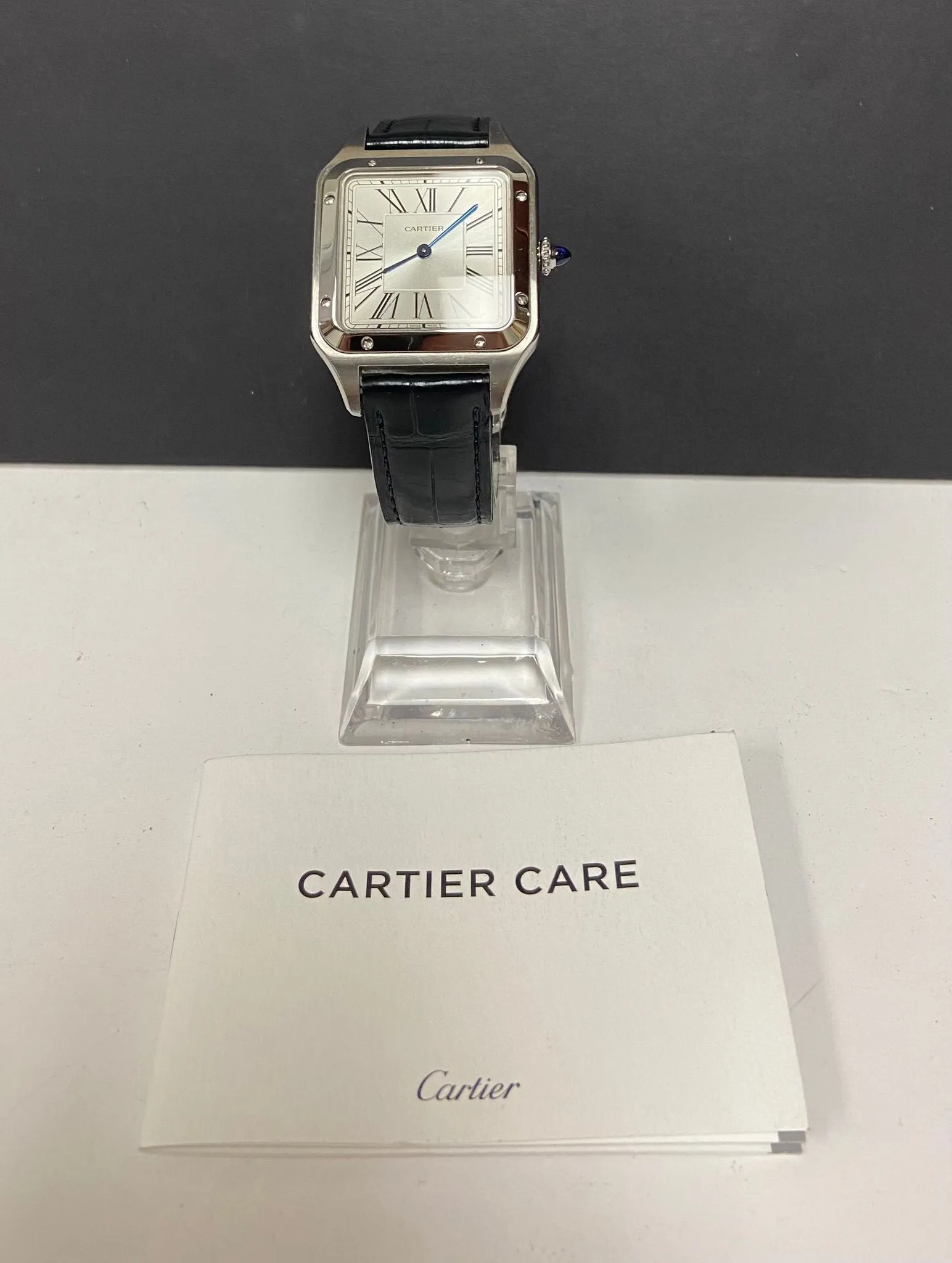 Cartier Santos Dumont WSSA0022 Silver Dial Quartz Men's Watch