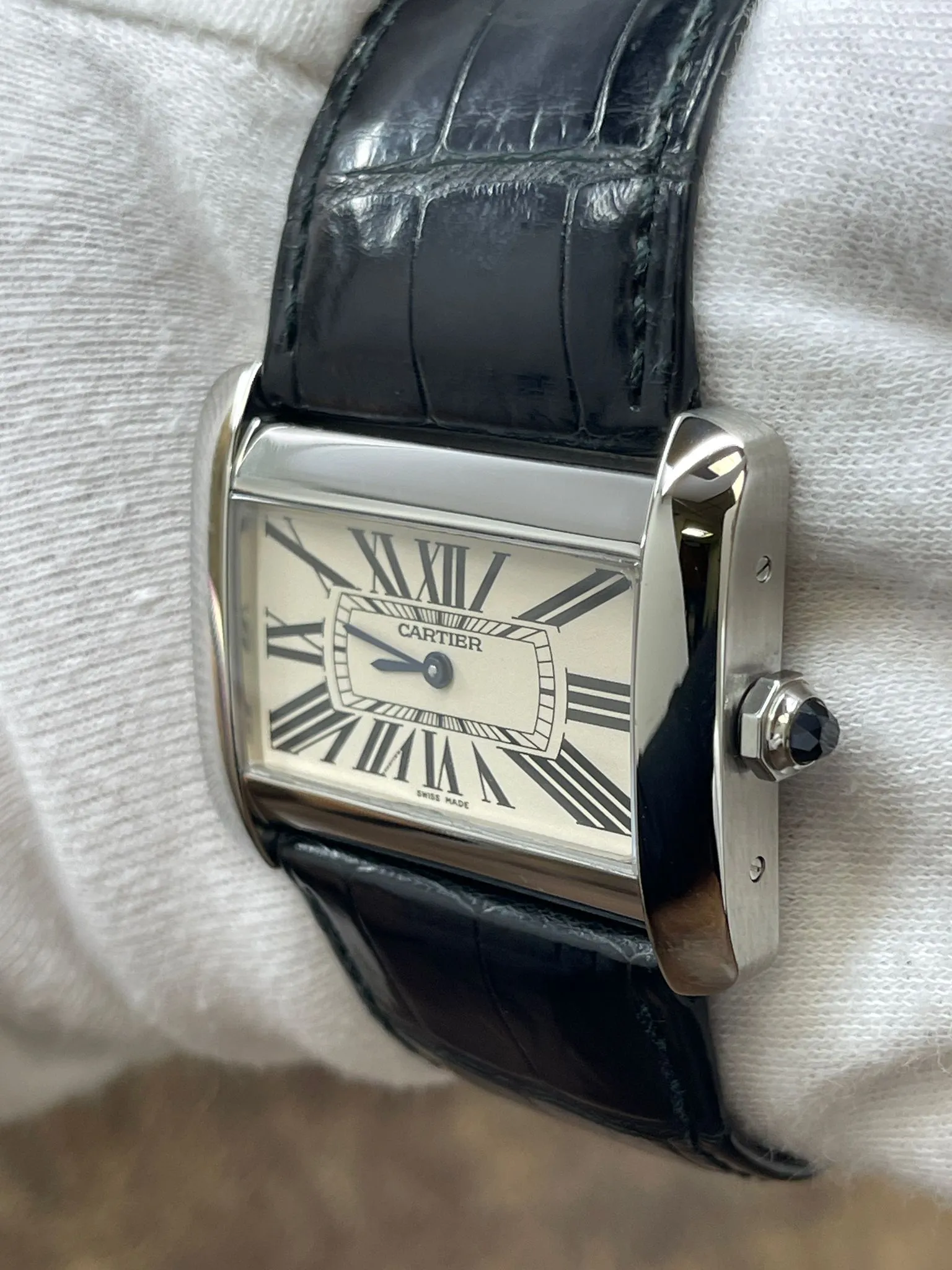 Cartier Tank Divan 2600 Silver Dial Quartz Women's Watch