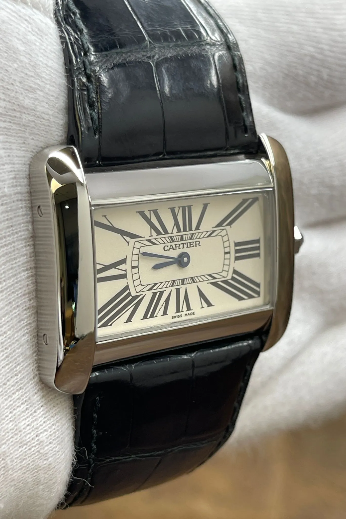 Cartier Tank Divan 2600 Silver Dial Quartz Women's Watch