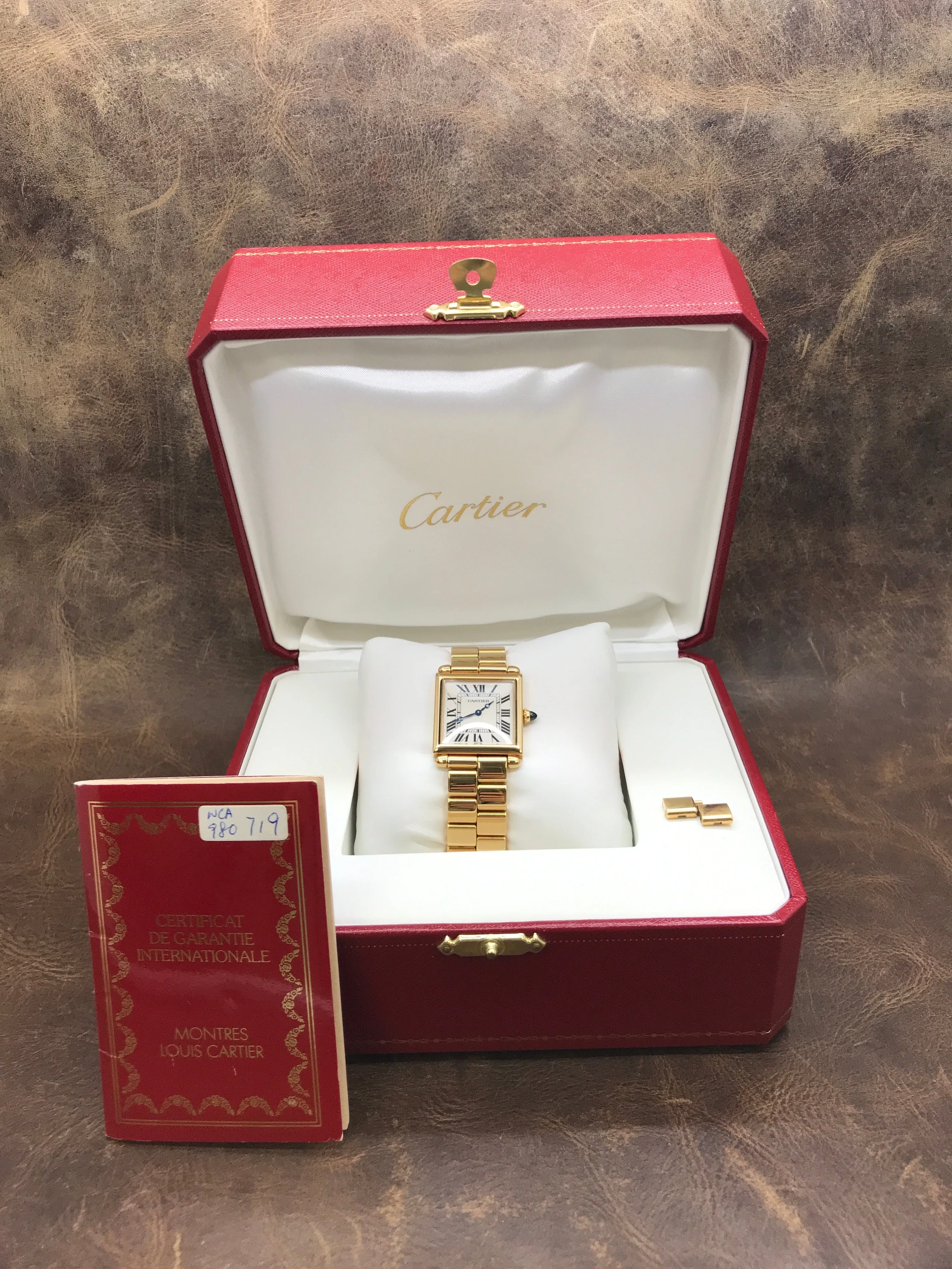 Cartier Tank Obus 1630 White Dial Quartz Watch