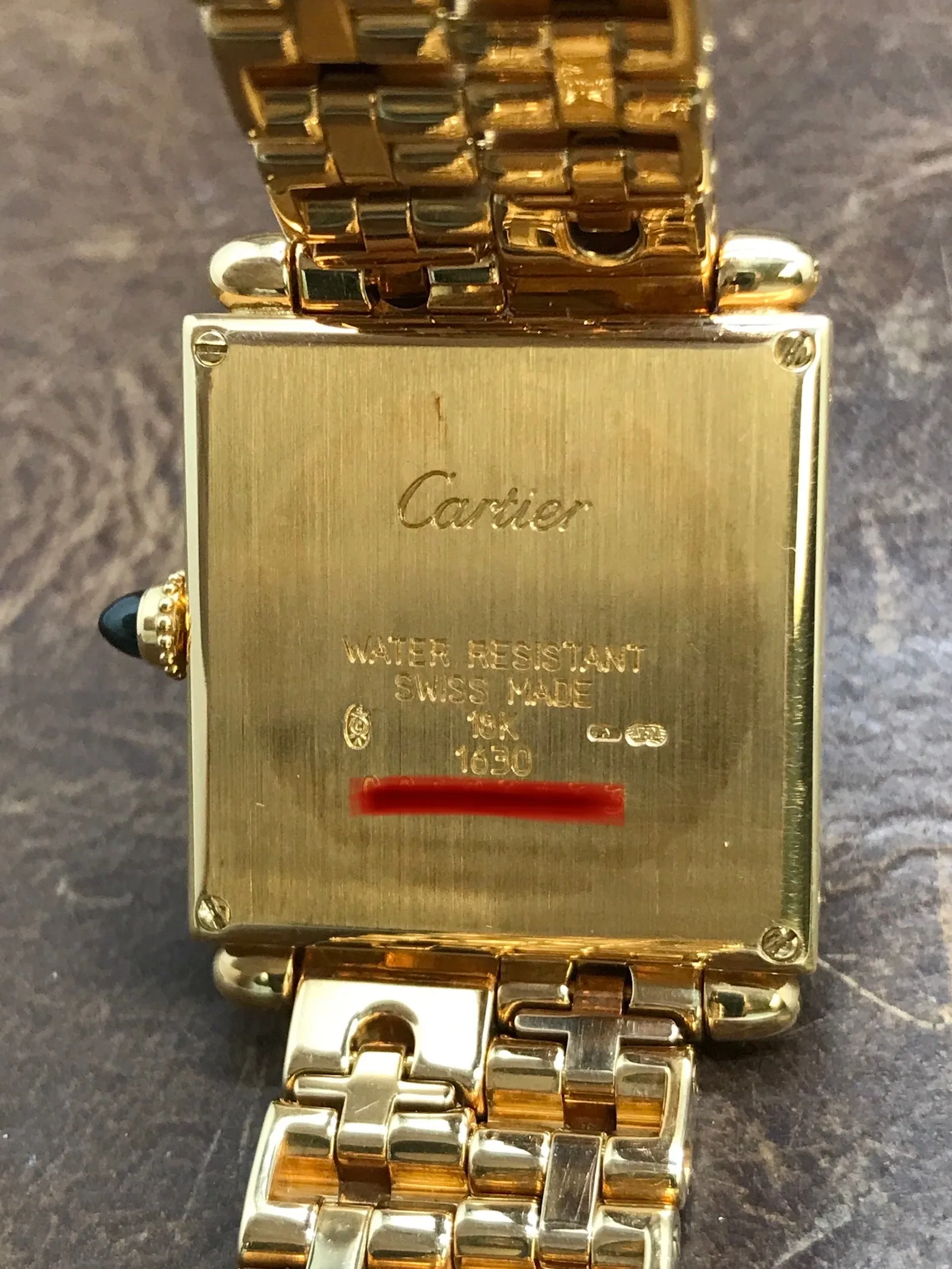 Cartier Tank Obus 1630 White Dial Quartz Watch