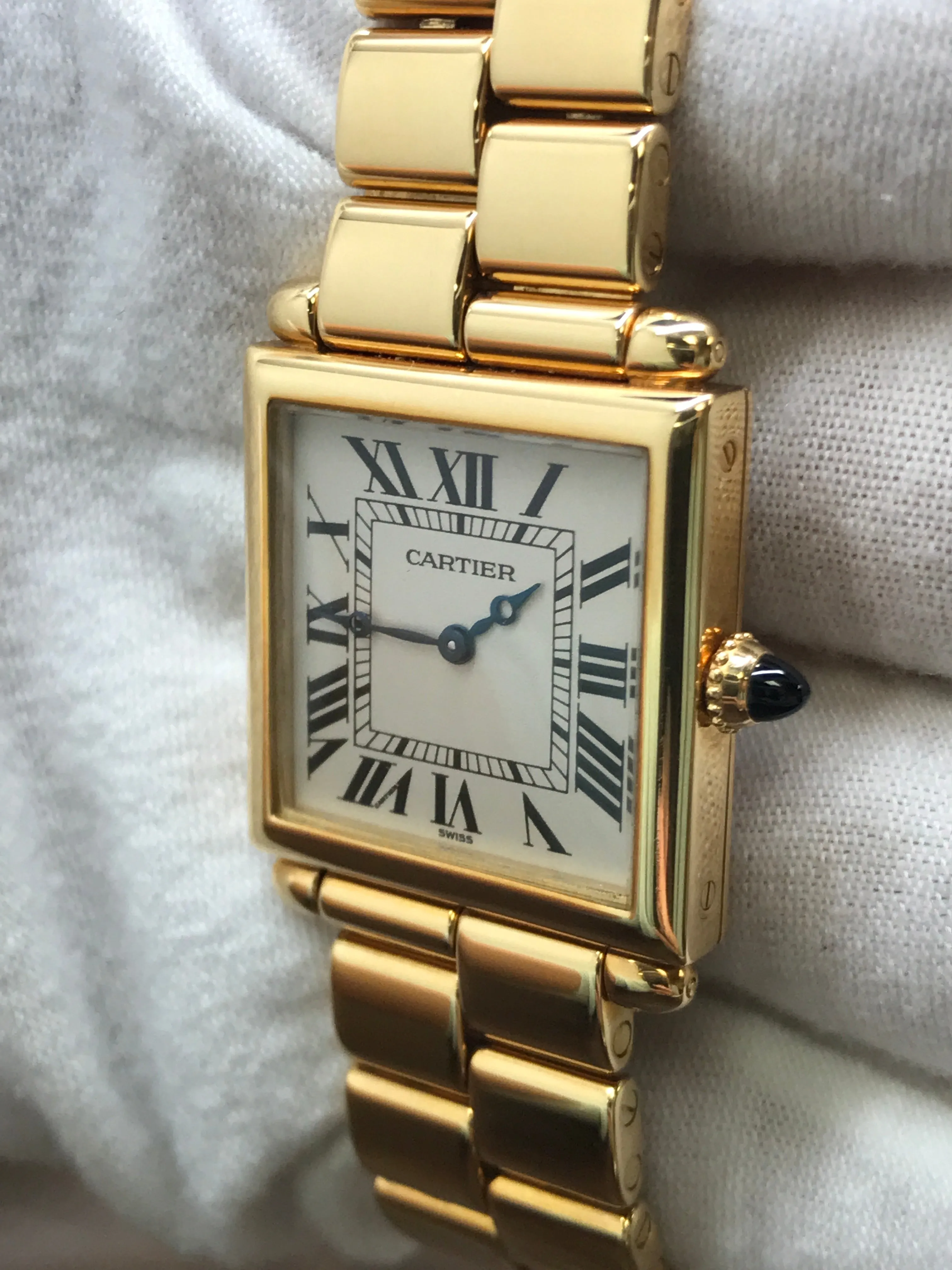 Cartier Tank Obus 1630 White Dial Quartz Watch