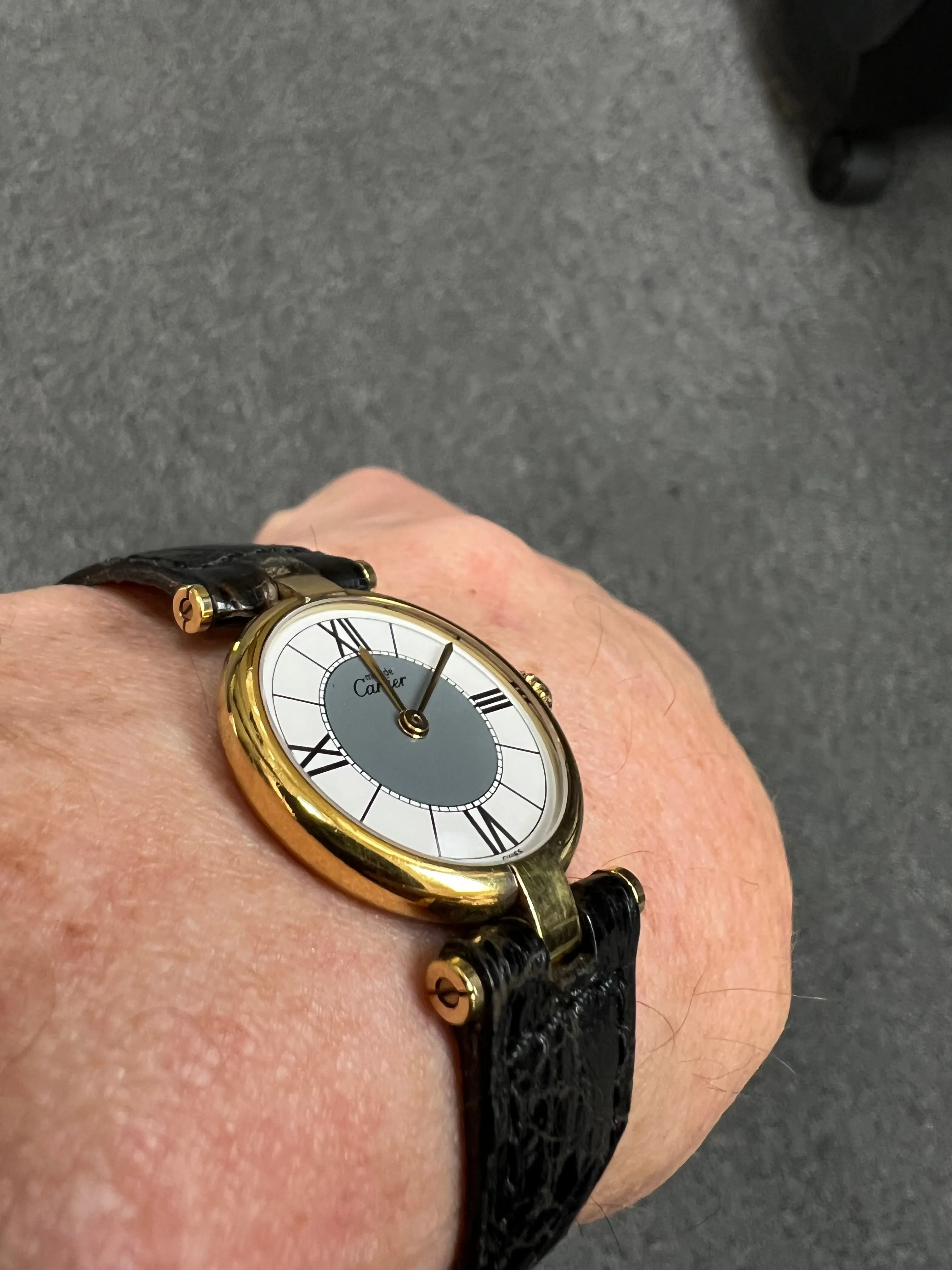 Cartier Vendome Must De Cartier Vermeil Wristwatch