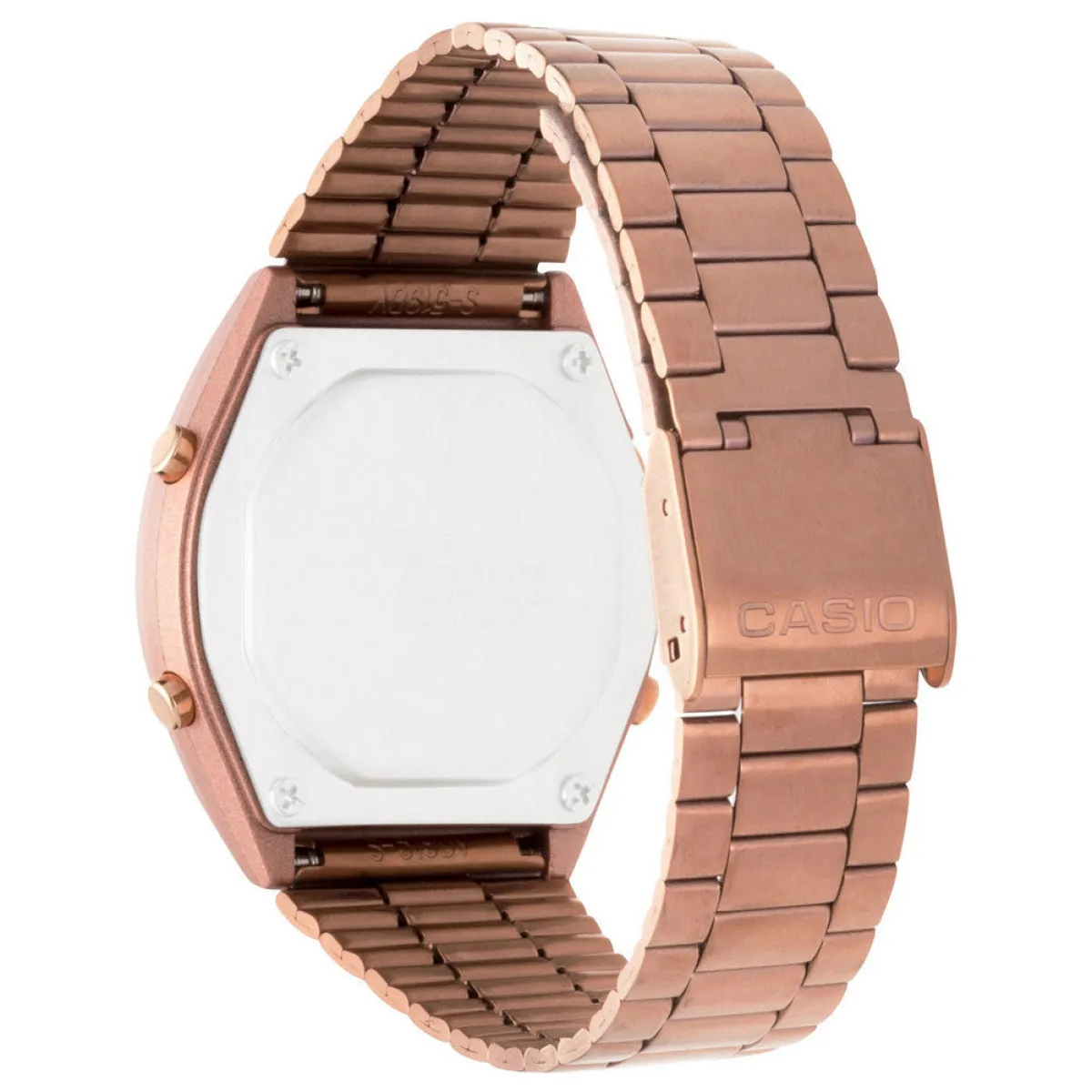 Casio Classic 43mm Rose Gold Steel Digital Men's Watch - B650WC-5A