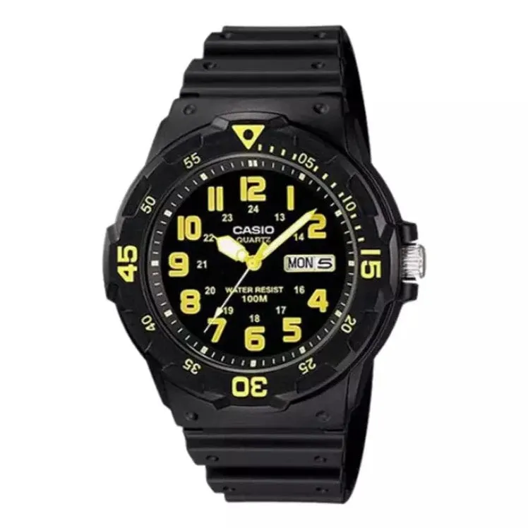 Casio Neo Black Dial Resin Strap Men's Watch| MRW-200H-9BVDF