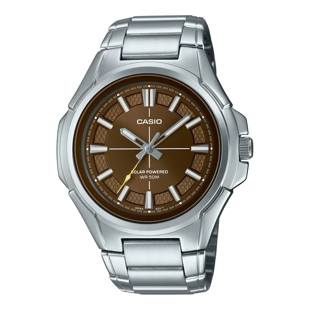 Casio Solar Powered Stainless Steel Men's Watch| MTP-RS100D-5AVDF