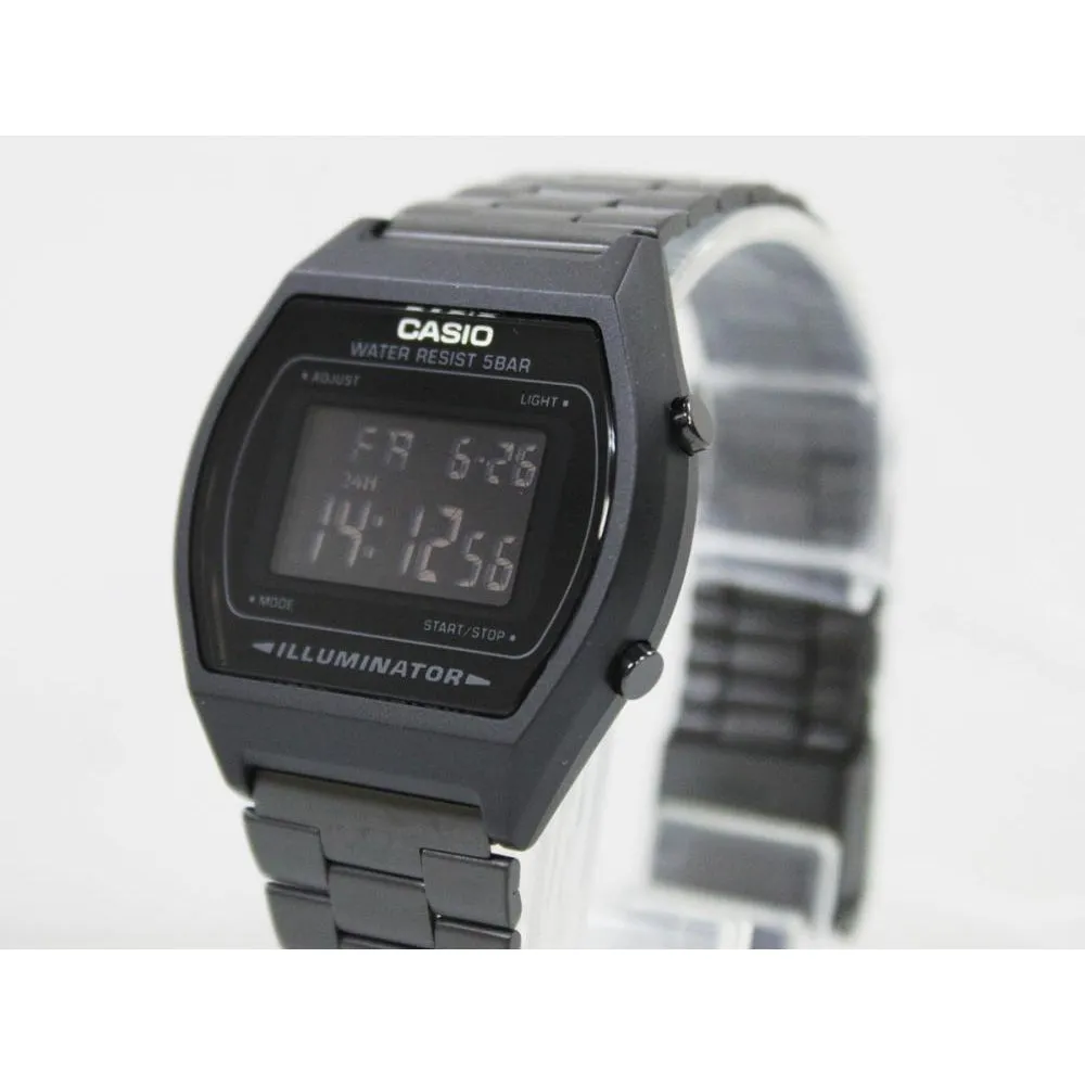 Casio Vintage Black Steel Digital Women's Watch - B640WB-1A