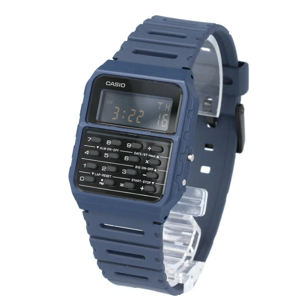 Casio Vintage Blue Digital Calculator Watch CA-53WF-2BDF