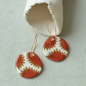 Ceramic earrings No. 11