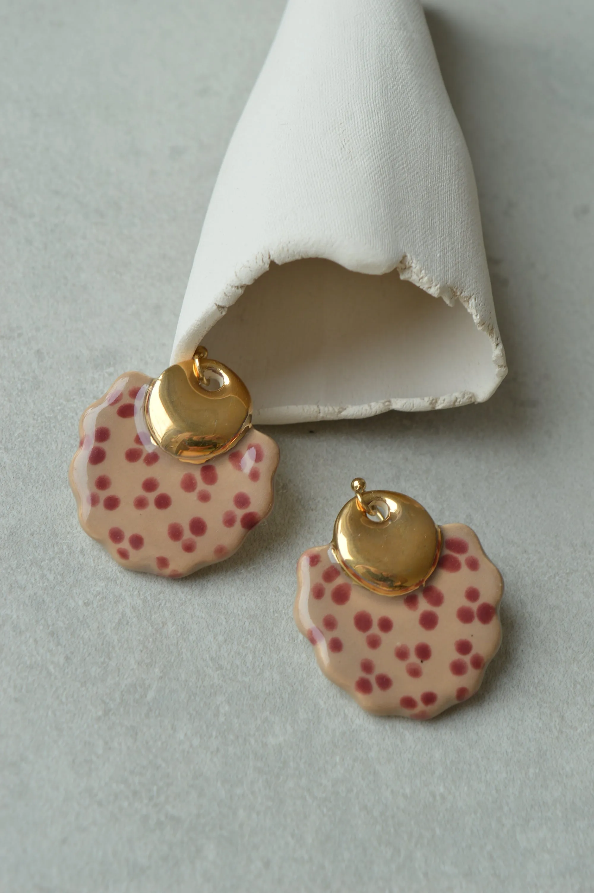 Ceramic earrings No. 12