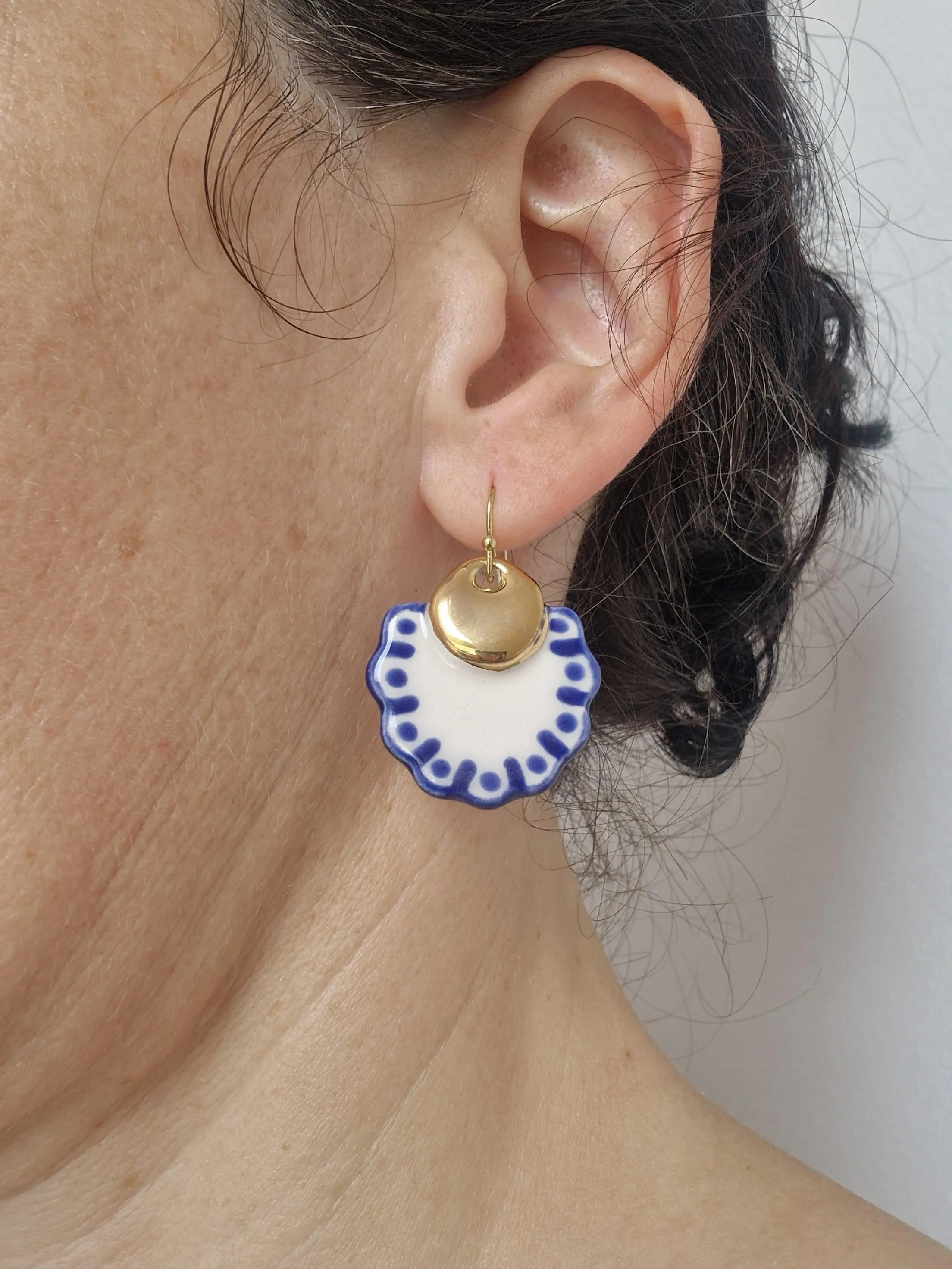 Ceramic earrings No. 13