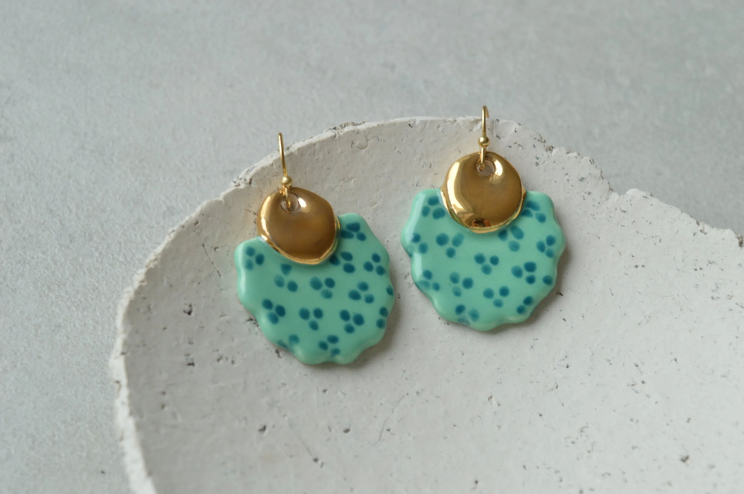 Ceramic earrings No. 13