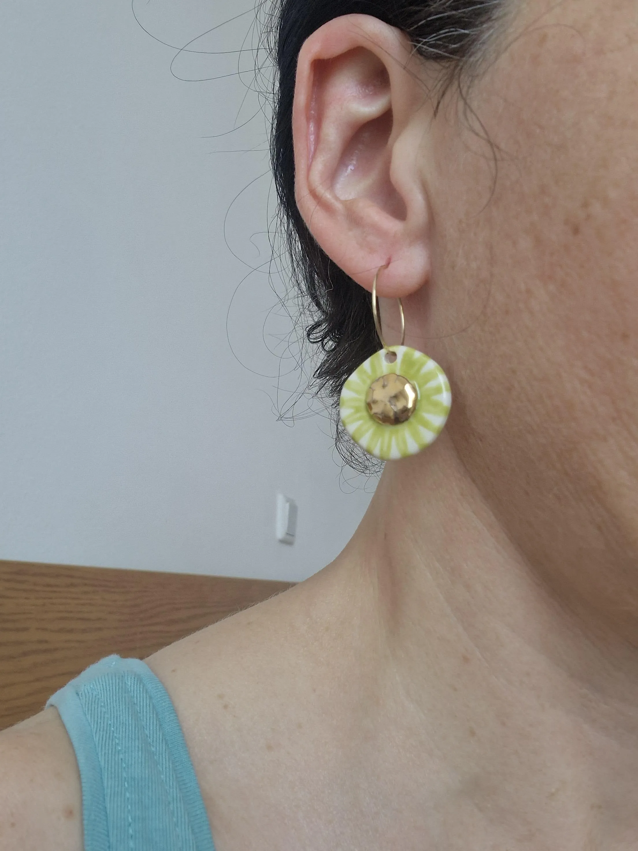 Ceramic earrings No. 16