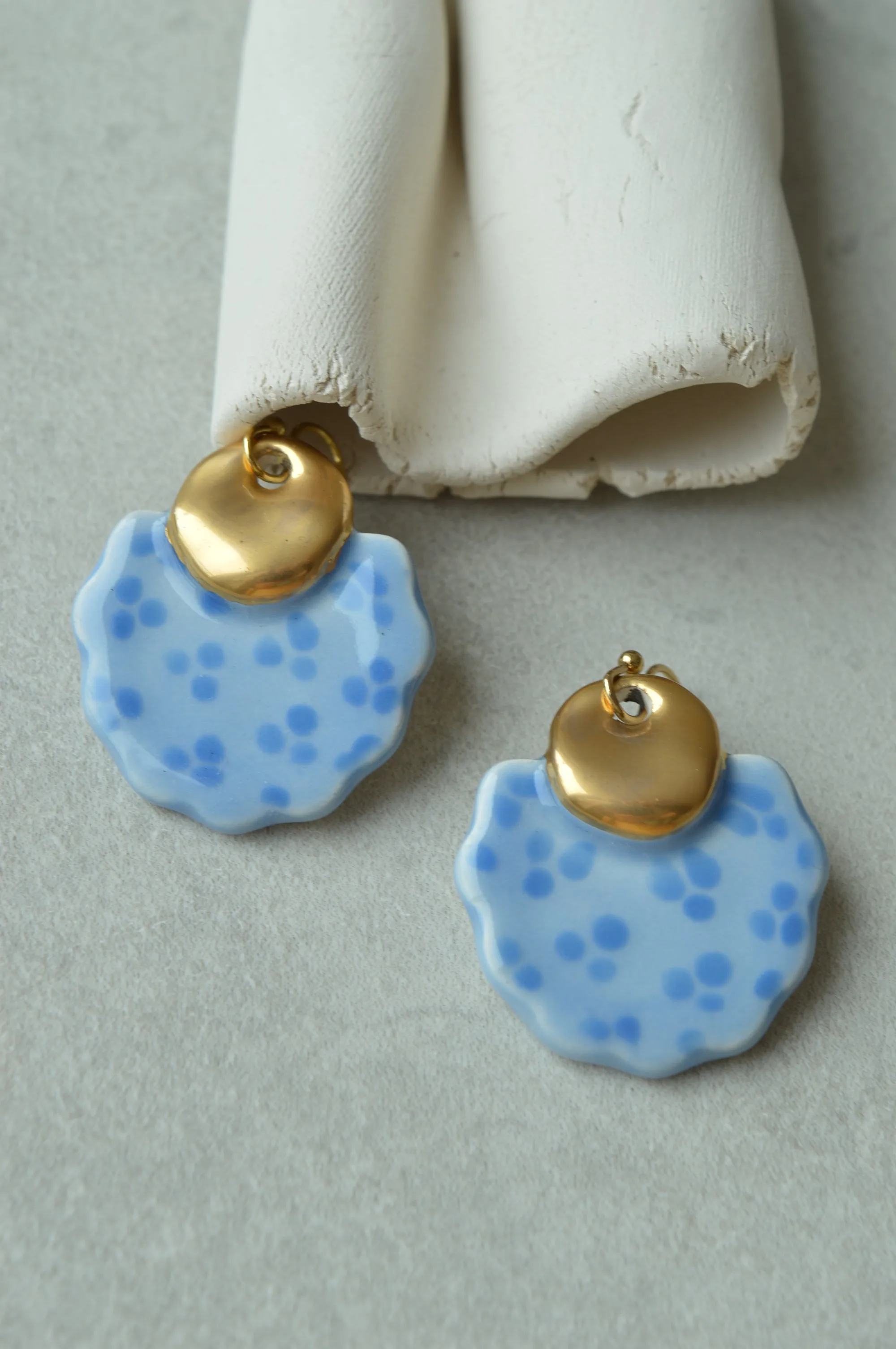 Ceramic earrings No. 18