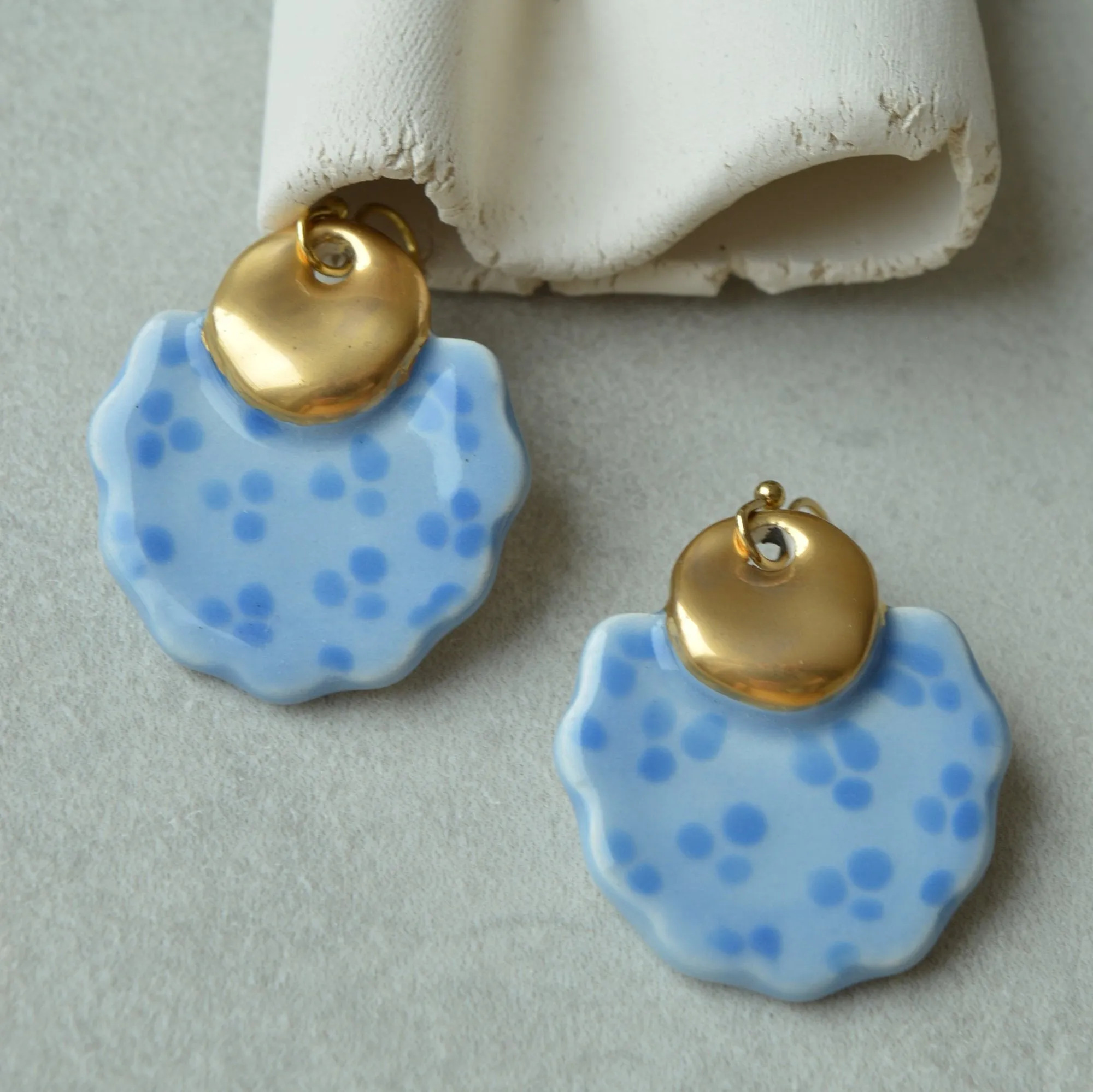 Ceramic earrings No. 18