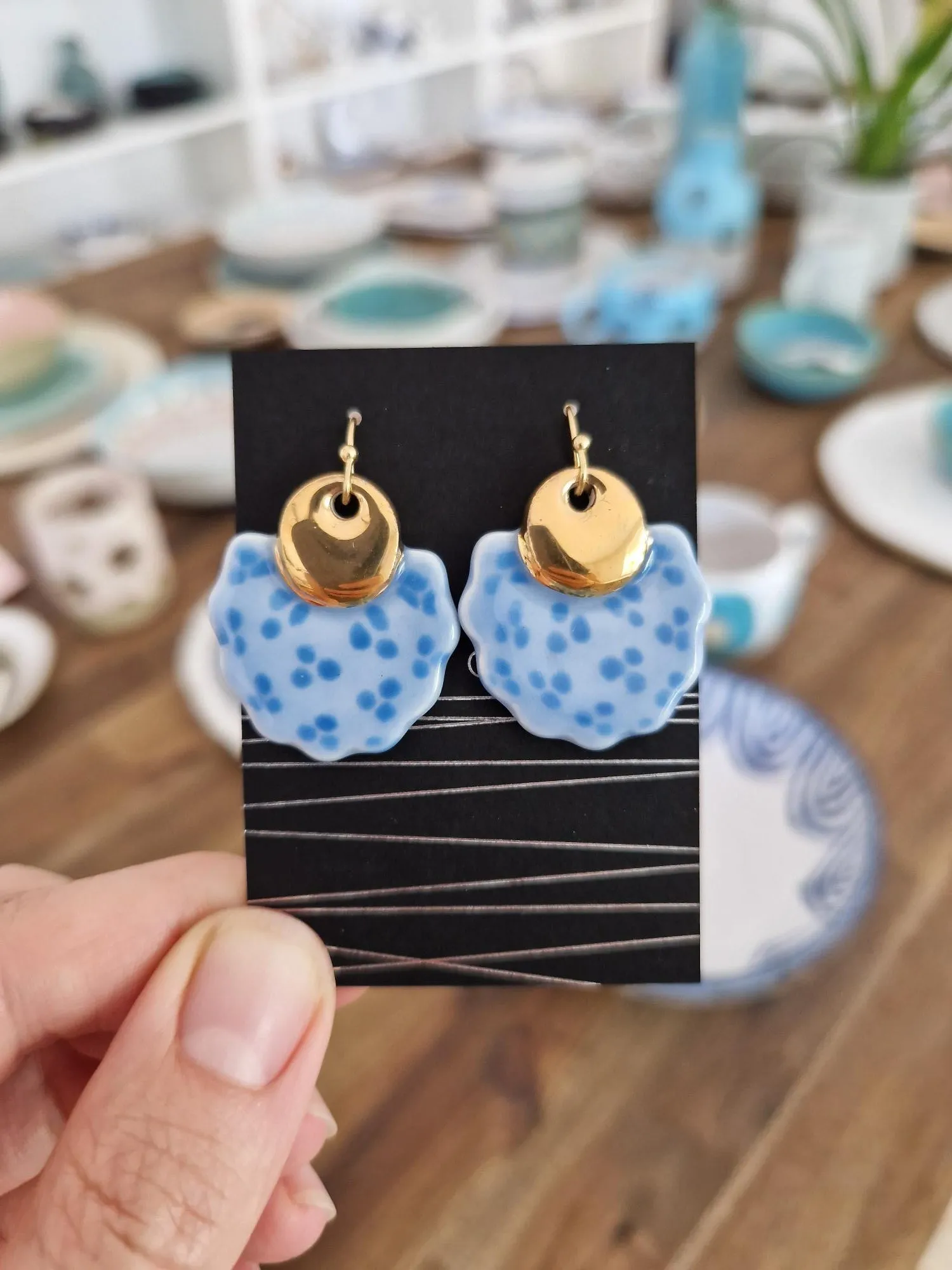 Ceramic earrings No. 18