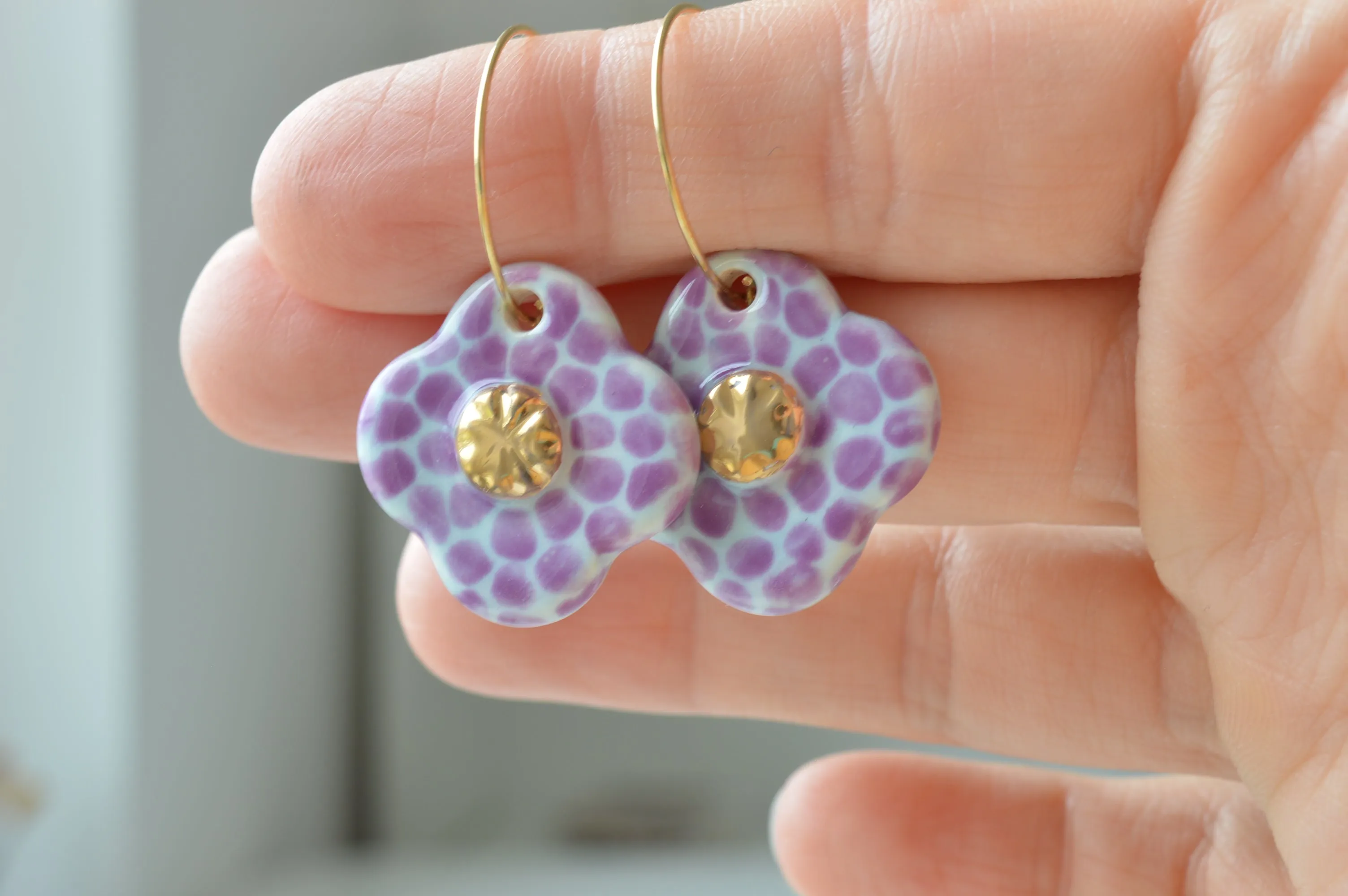 Ceramic earrings No. 27