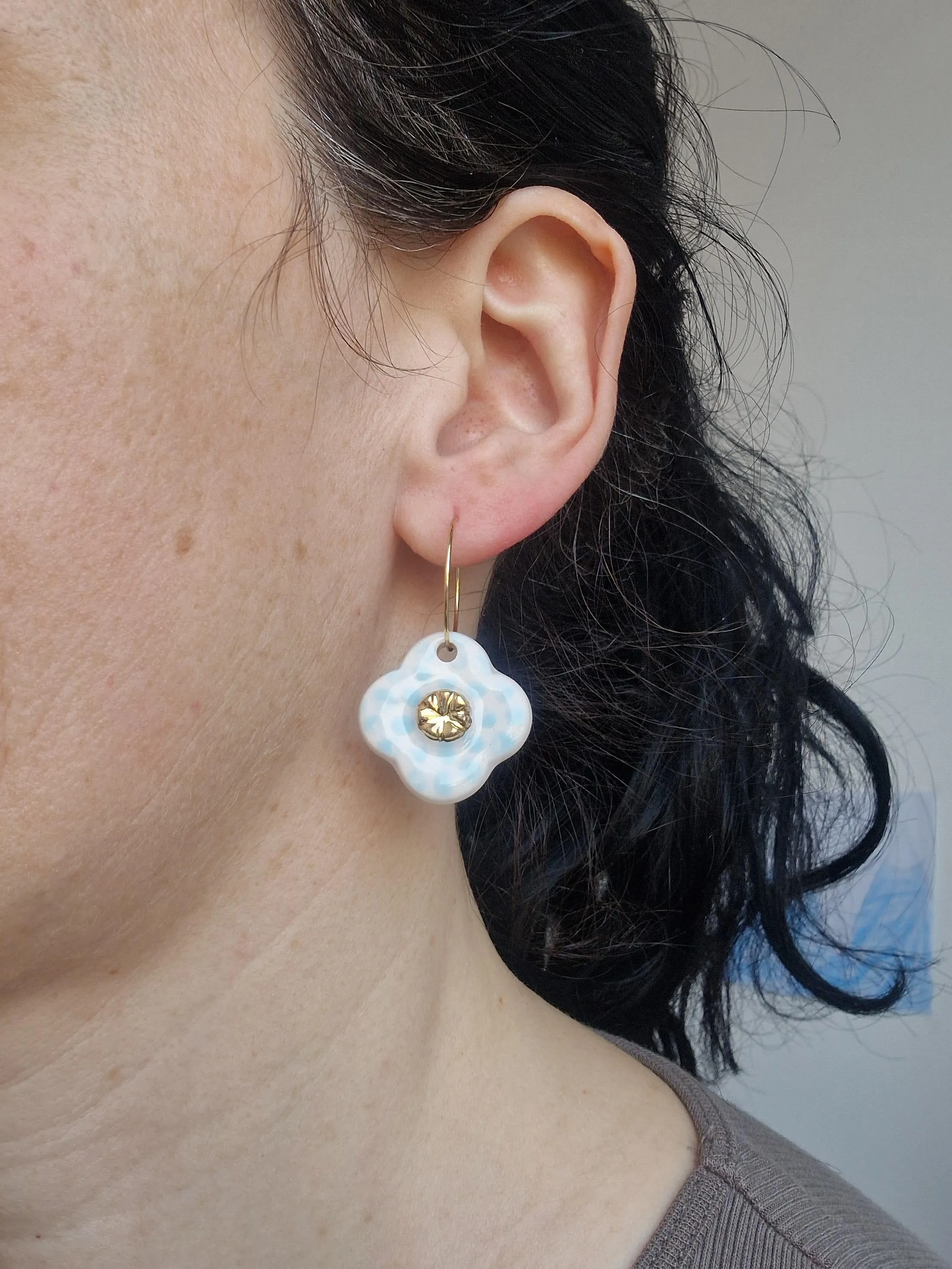 Ceramic earrings No. 27