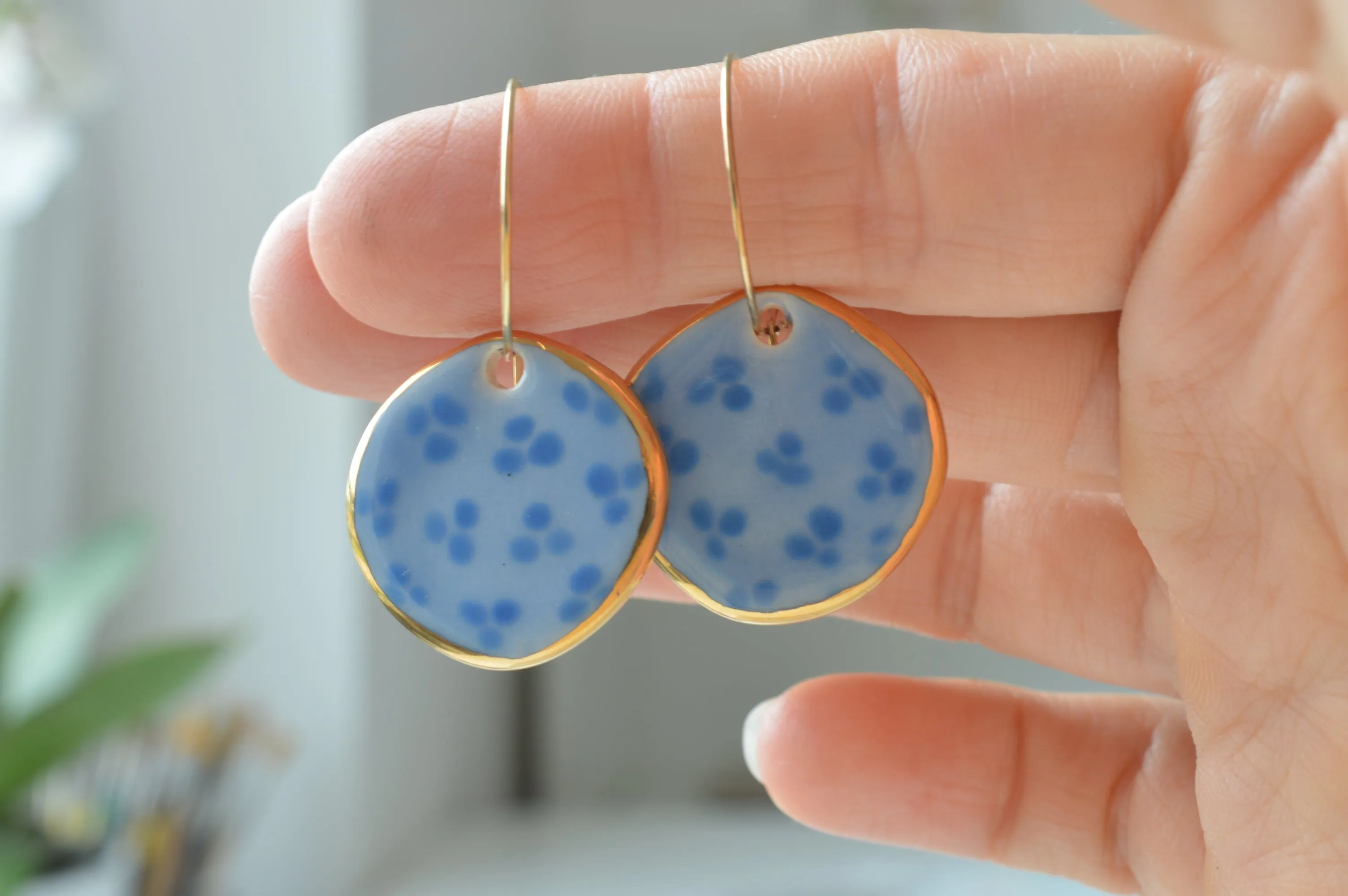 Ceramic earrings No. 32