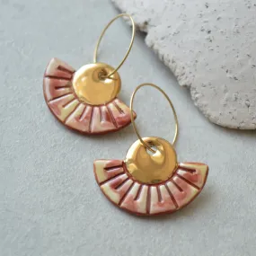 Ceramic earrings No. 50