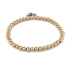 Charm It Gold Stretch Bead Bracelet