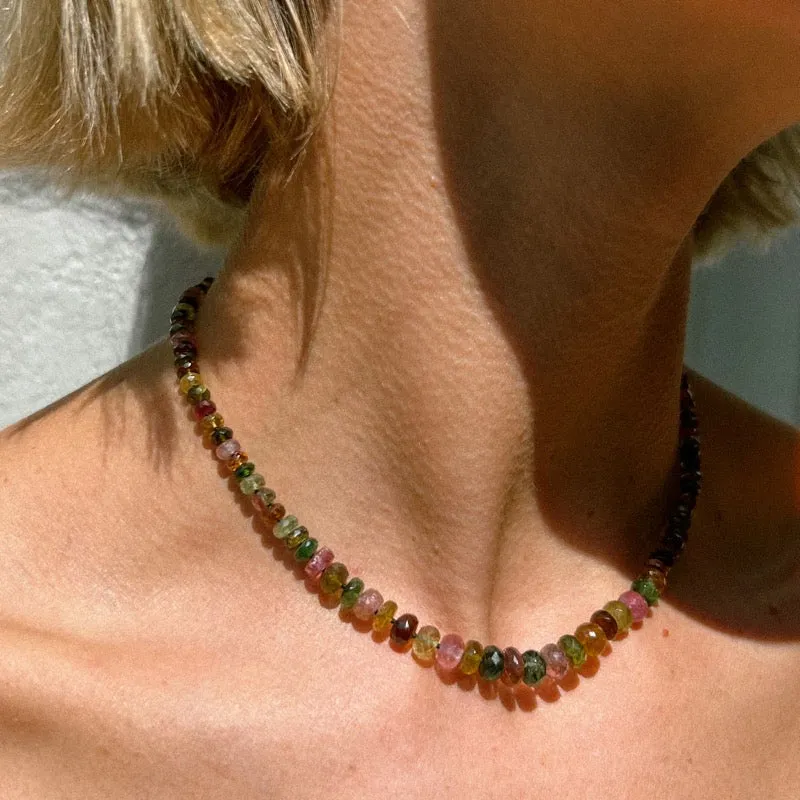 Chronos Strand, Graduated Tourmaline, 9kt Yellow Gold