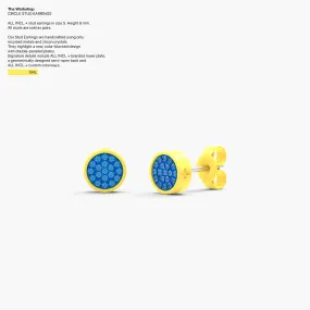 Circle Studs Earrings in Sail