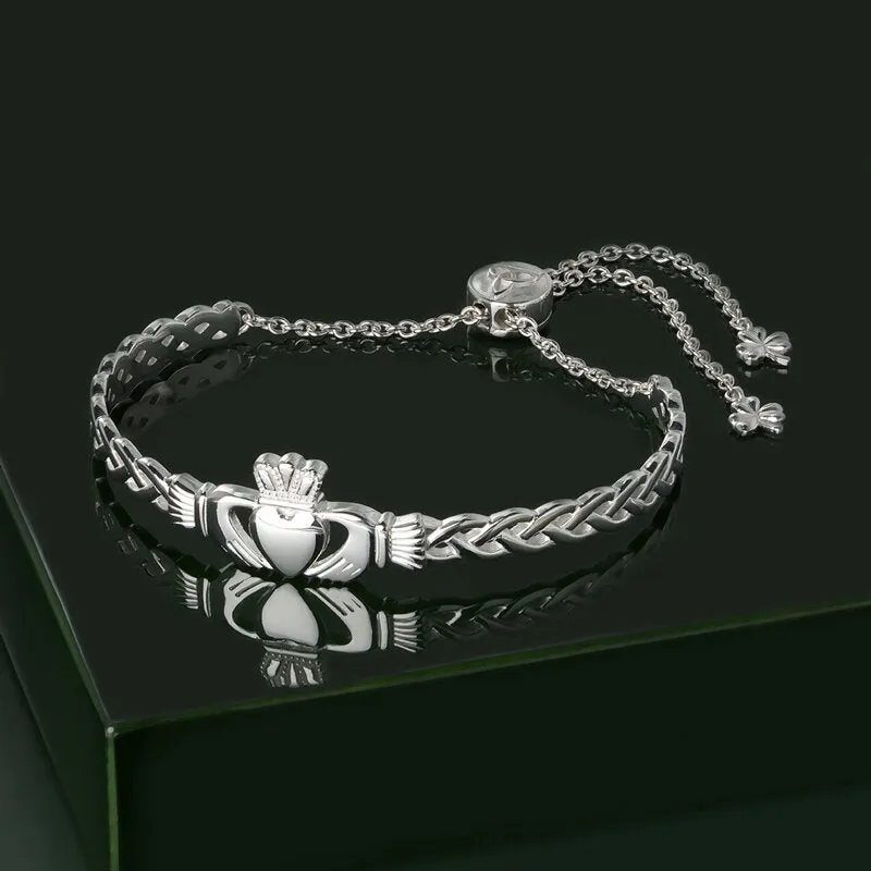 CLADDAGH DRAW STRING BANGLE