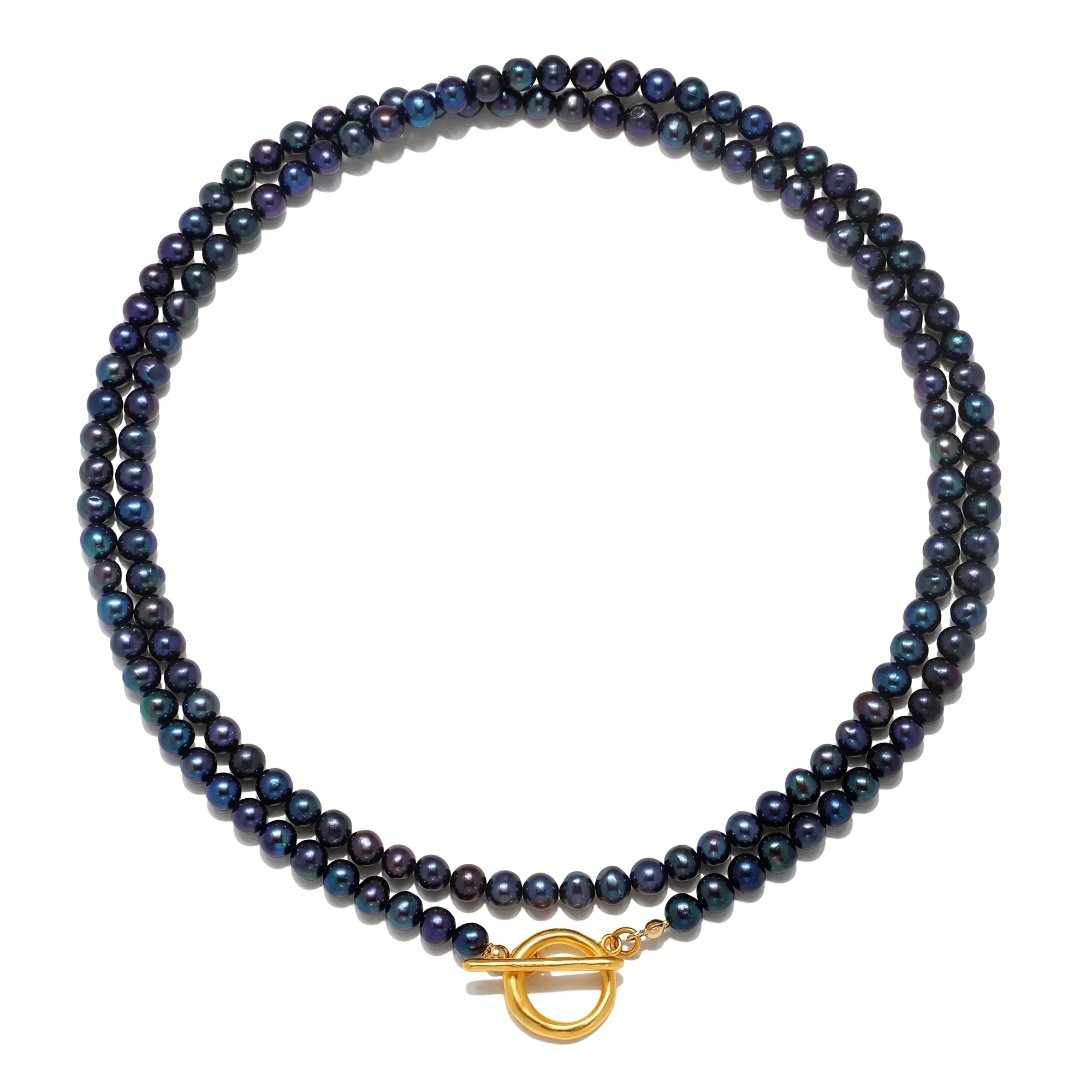 Convertible Blue Pearl Necklace