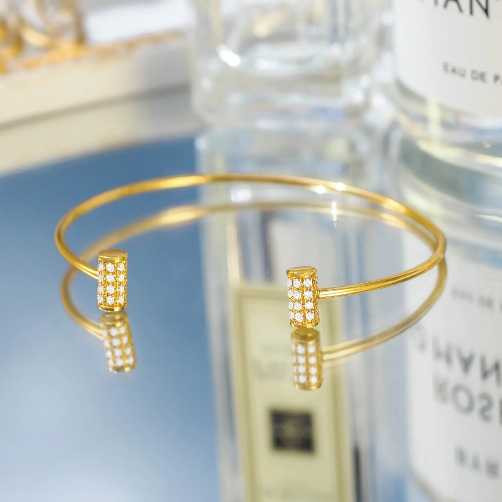 Crystal T Bar Bangle