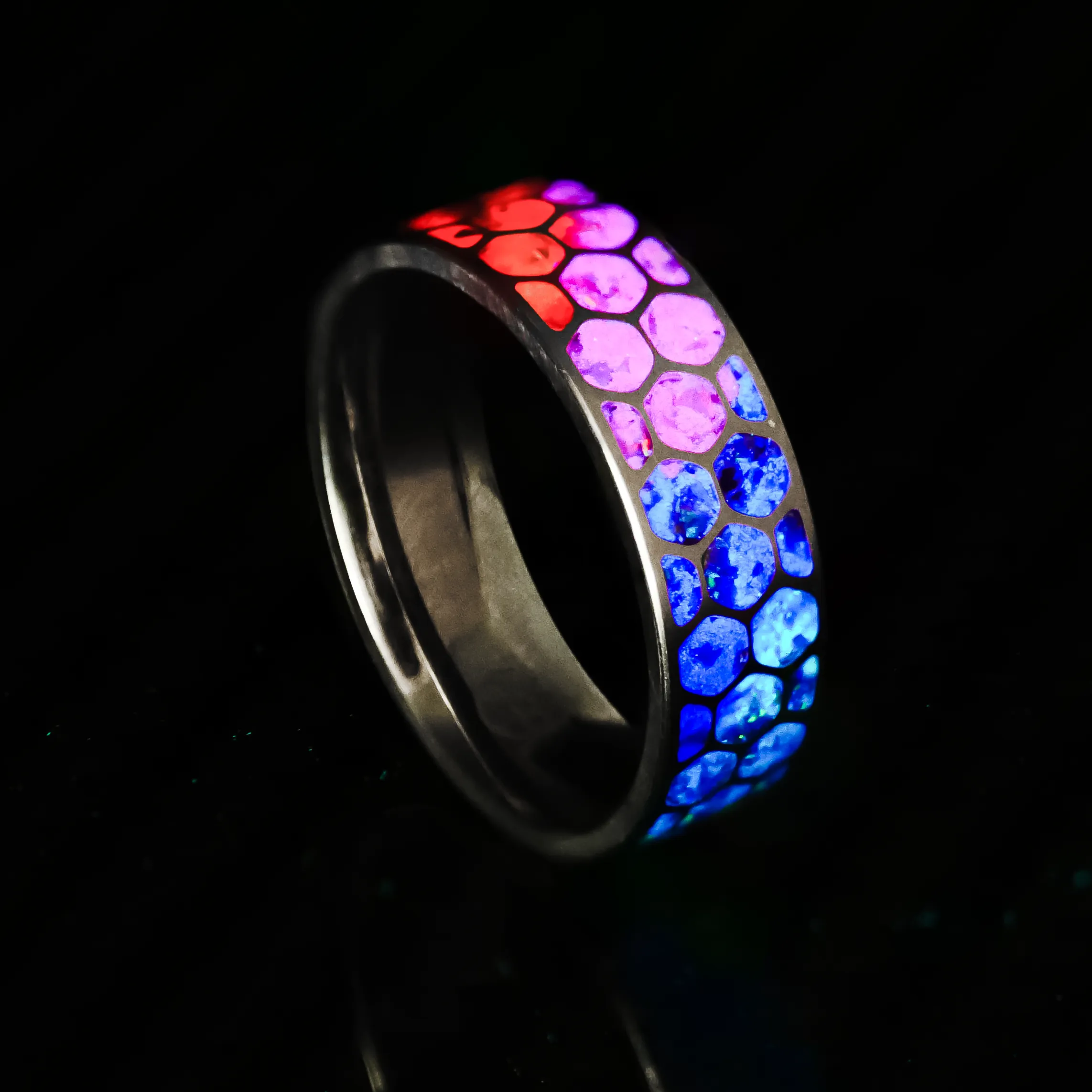 Custom Opal Gradient Glowstone Ring