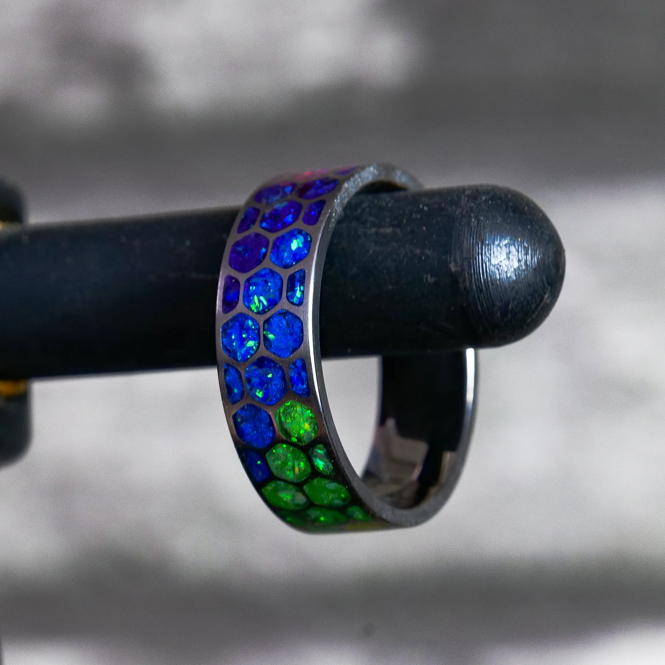 Custom Opal Gradient Glowstone Ring