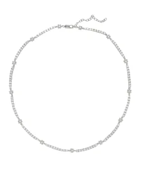 Daisy Ballier Chain Necklace- Silver