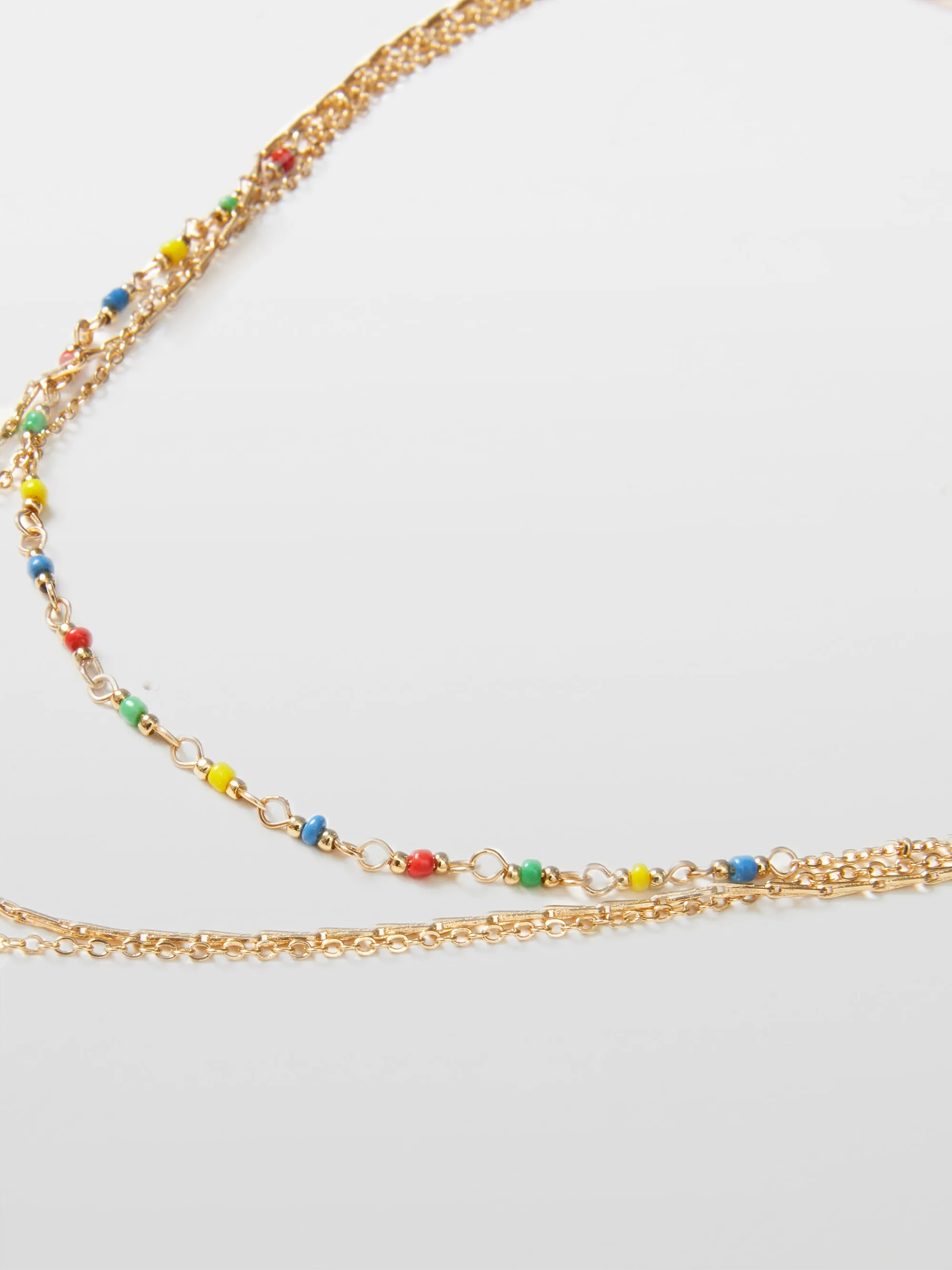 Delicate Heart Multi-Strand Necklace