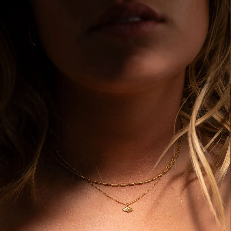 Delos Choker Necklace, Gold