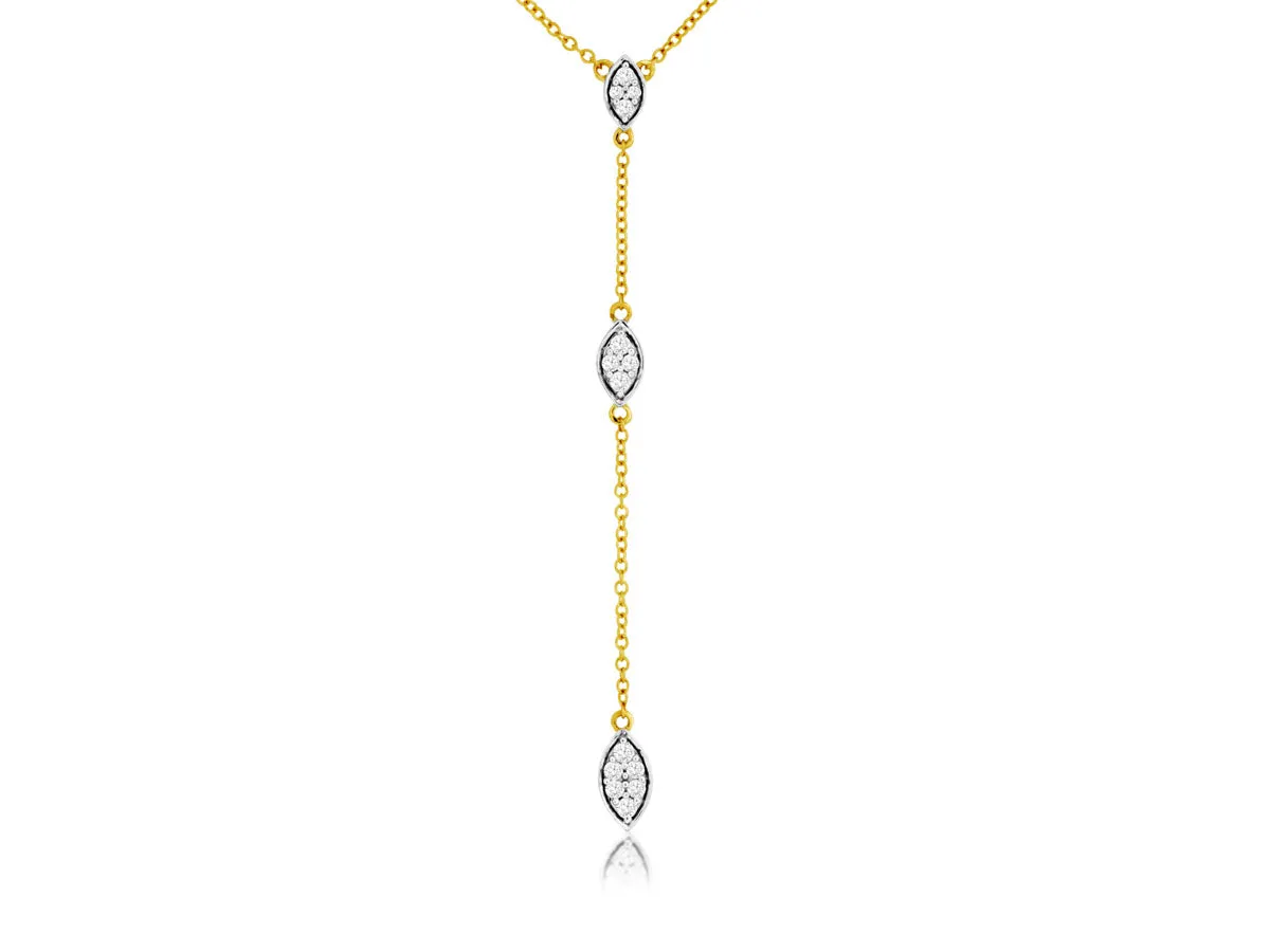 Diamond Accented Lariat Necklace